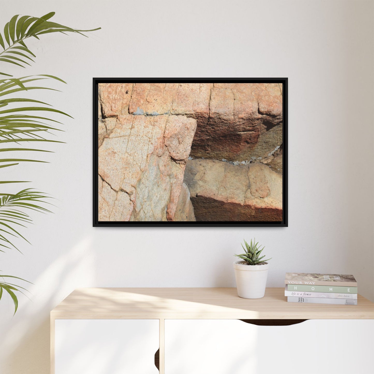 Fractured Stone - Unique Stretched Canvas Wall Art