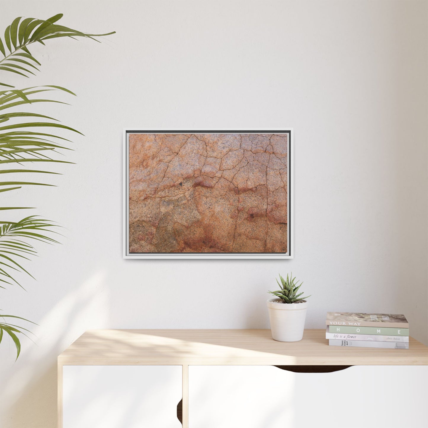 Russet Fissures - Unique Stretched Canvas Wall Art