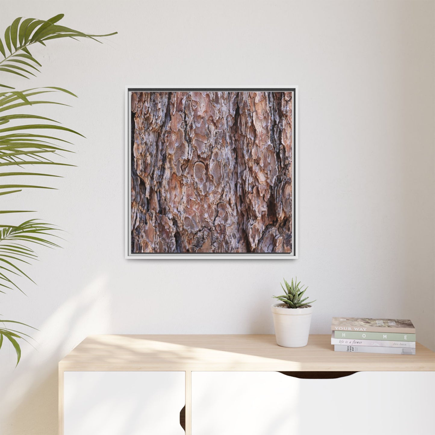 Woody Layers - Unique Stretched Canvas Wall Art