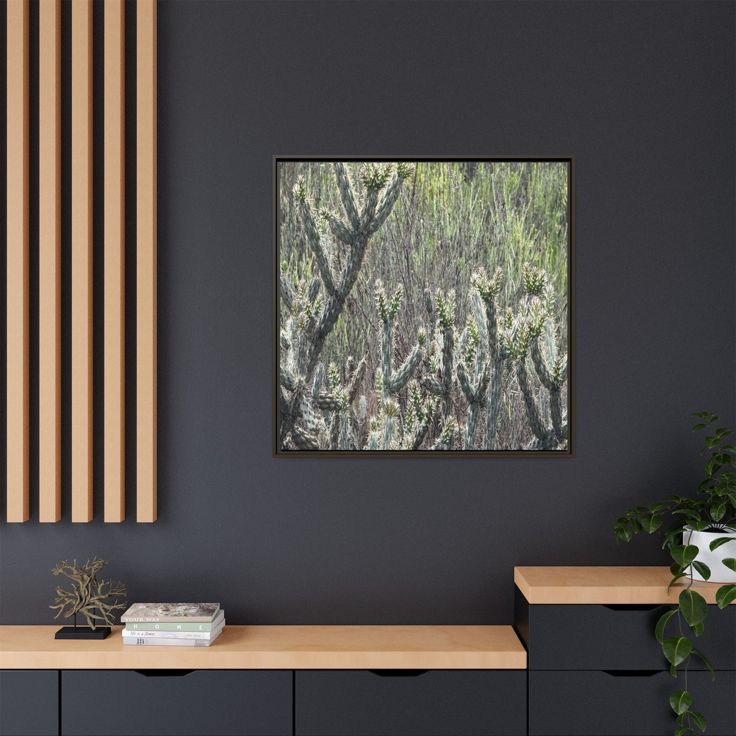 Prickly Paradise - Unique Stretched Canvas Wall Art