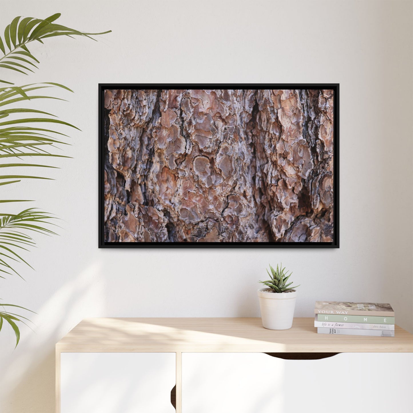 Woody Layers - Unique Stretched Canvas Wall Art
