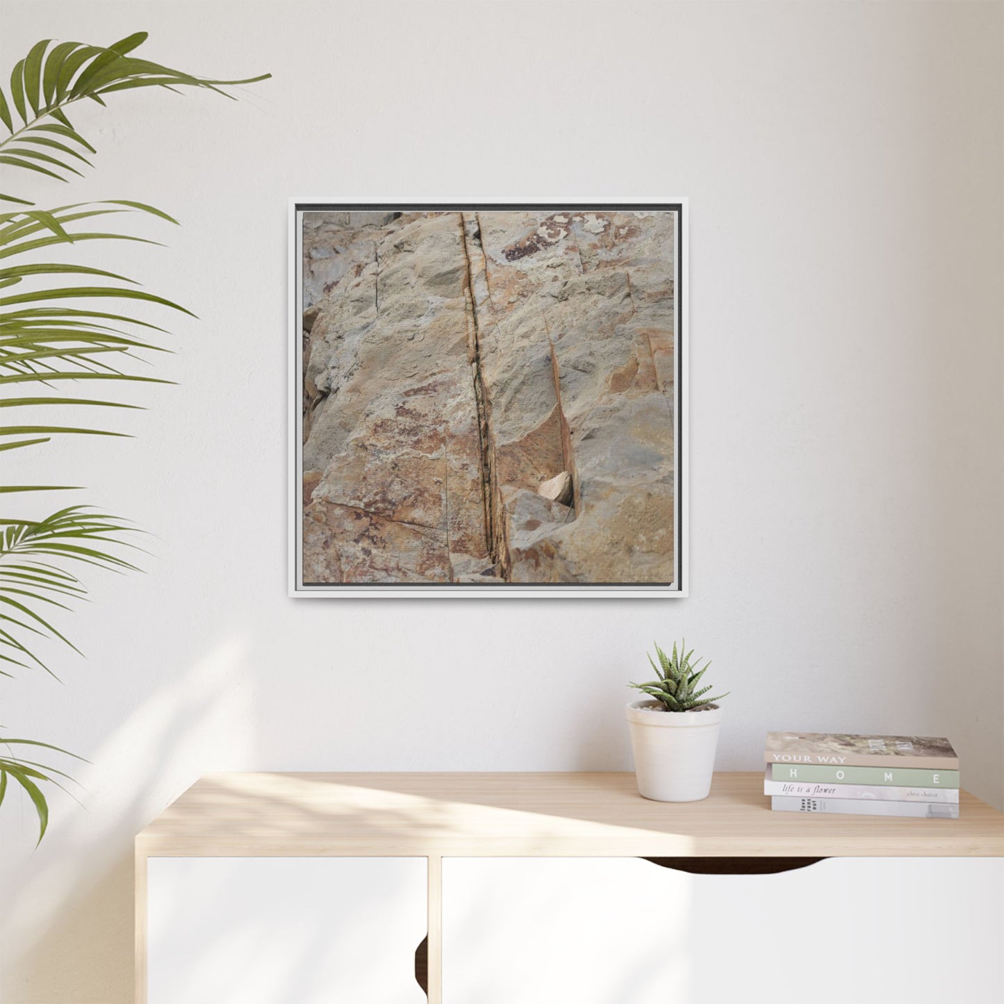 Sedimentary Symphony - Unique Stretched Canvas Wall Art