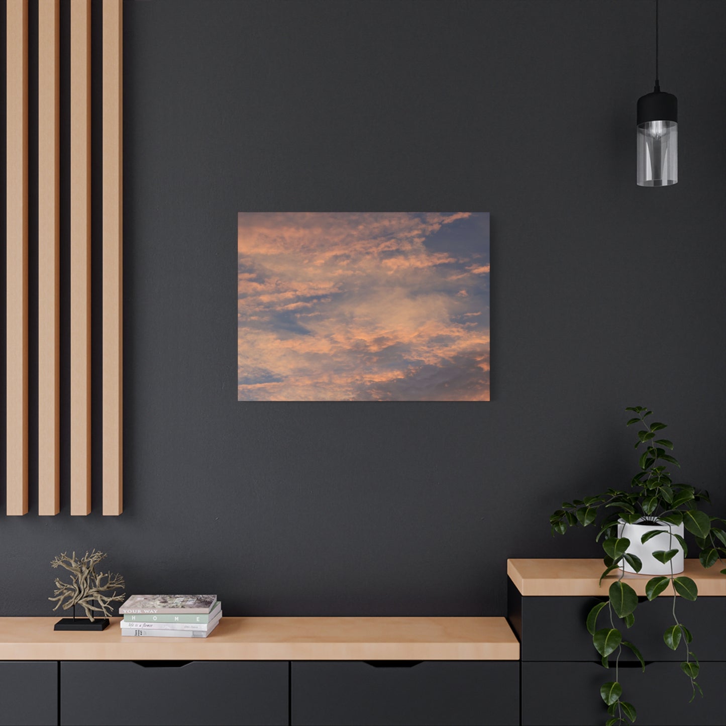 Sunset's Whispers - Unique Frameless Canvas Wall Art