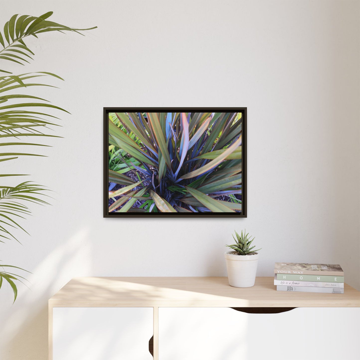 Radiant Leaves - Unique Stretched Canvas Wall Art