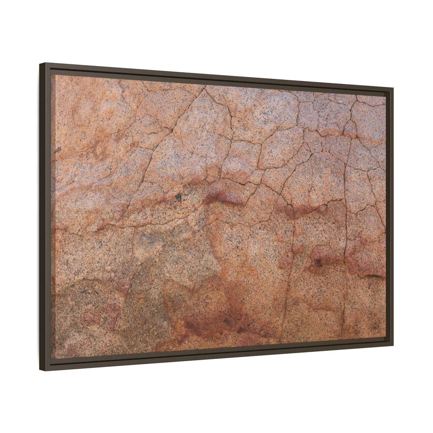 Russet Fissures - Unique Stretched Canvas Wall Art