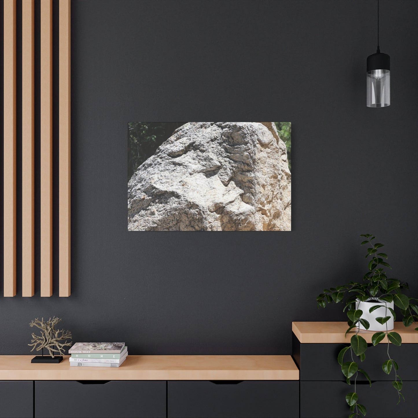 Stone of Solitude - Unique Frameless Canvas Wall Art