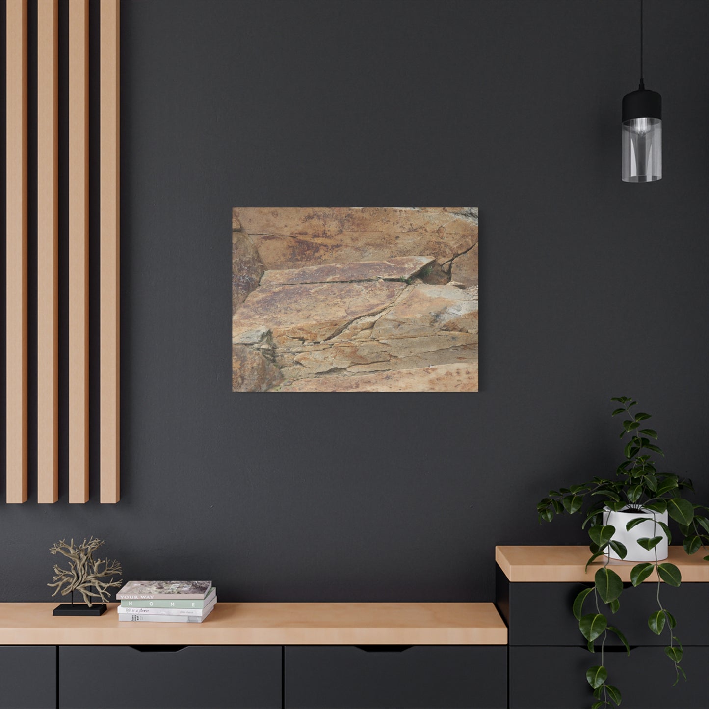 Rocky Terrain - Unique Frameless Canvas Wall Art