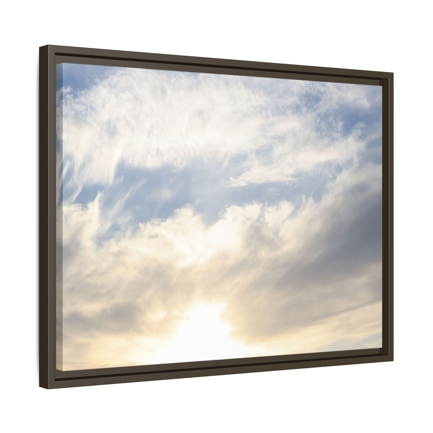Sky's Ethereal Whisper - Unique Stretched Canvas Wall Art