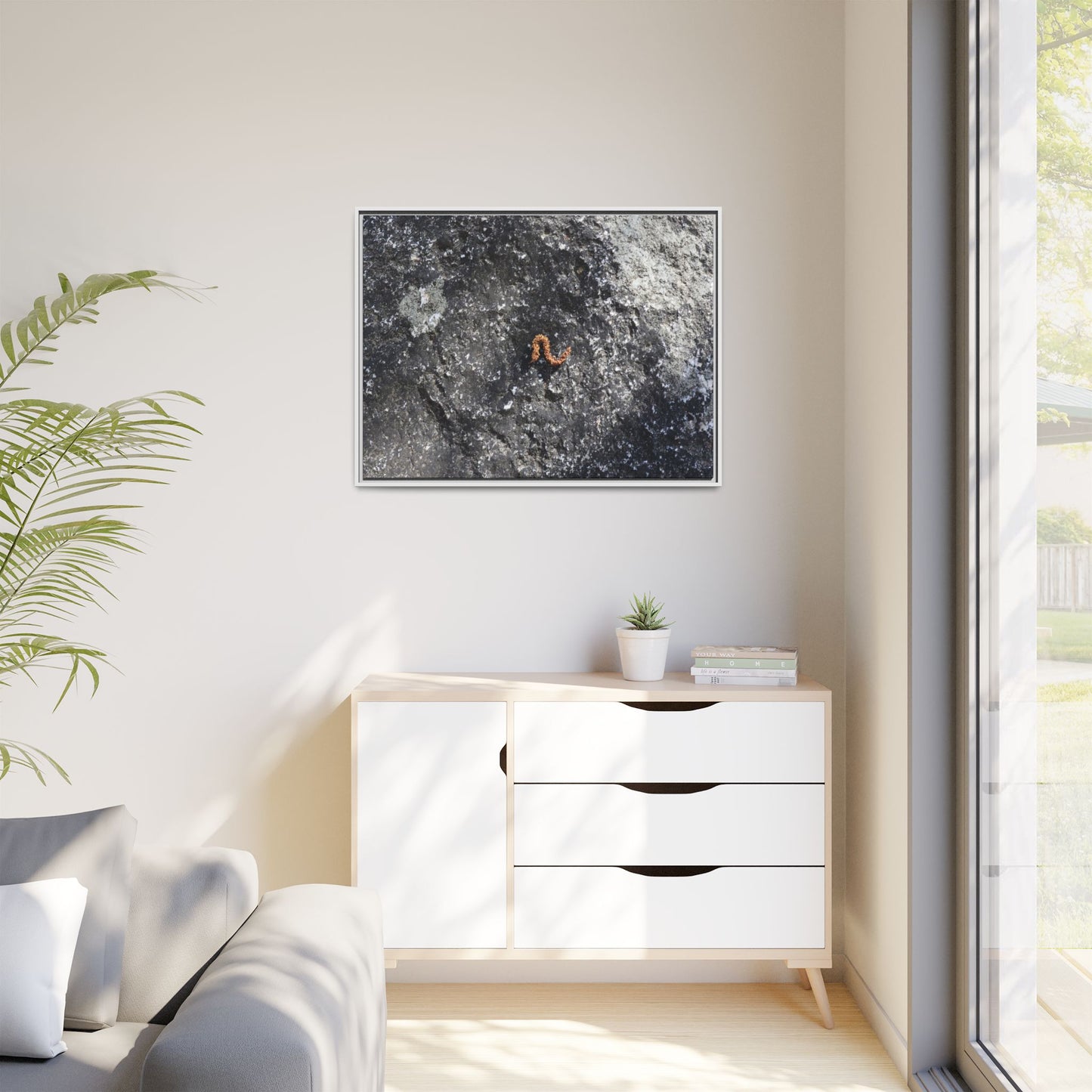 Volcanic Ash and Copper - Unique Stretched Canvas Wall Art