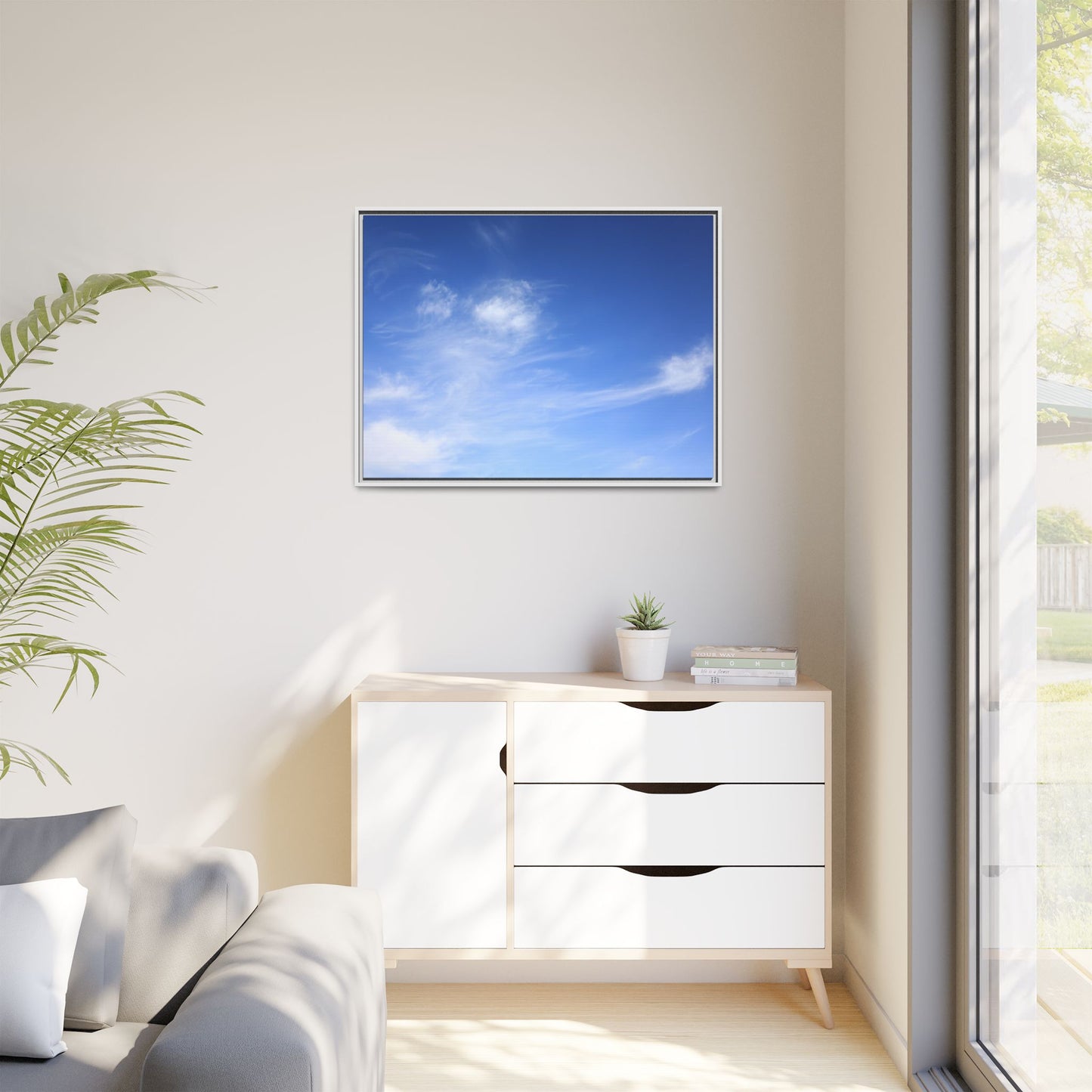 Blue Serenity - Unique Stretched Canvas Wall Art