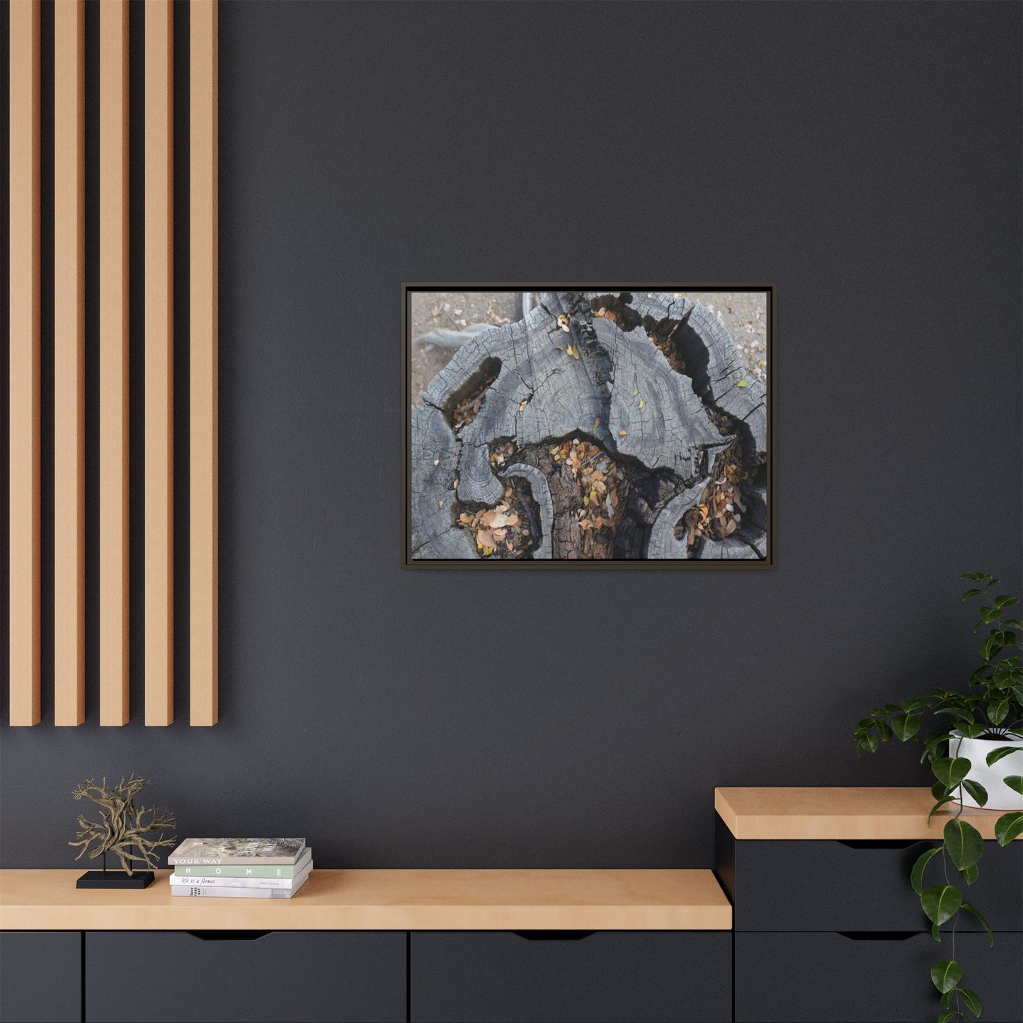 Time's Fractal Memory - Unique Stretched Canvas Wall Art