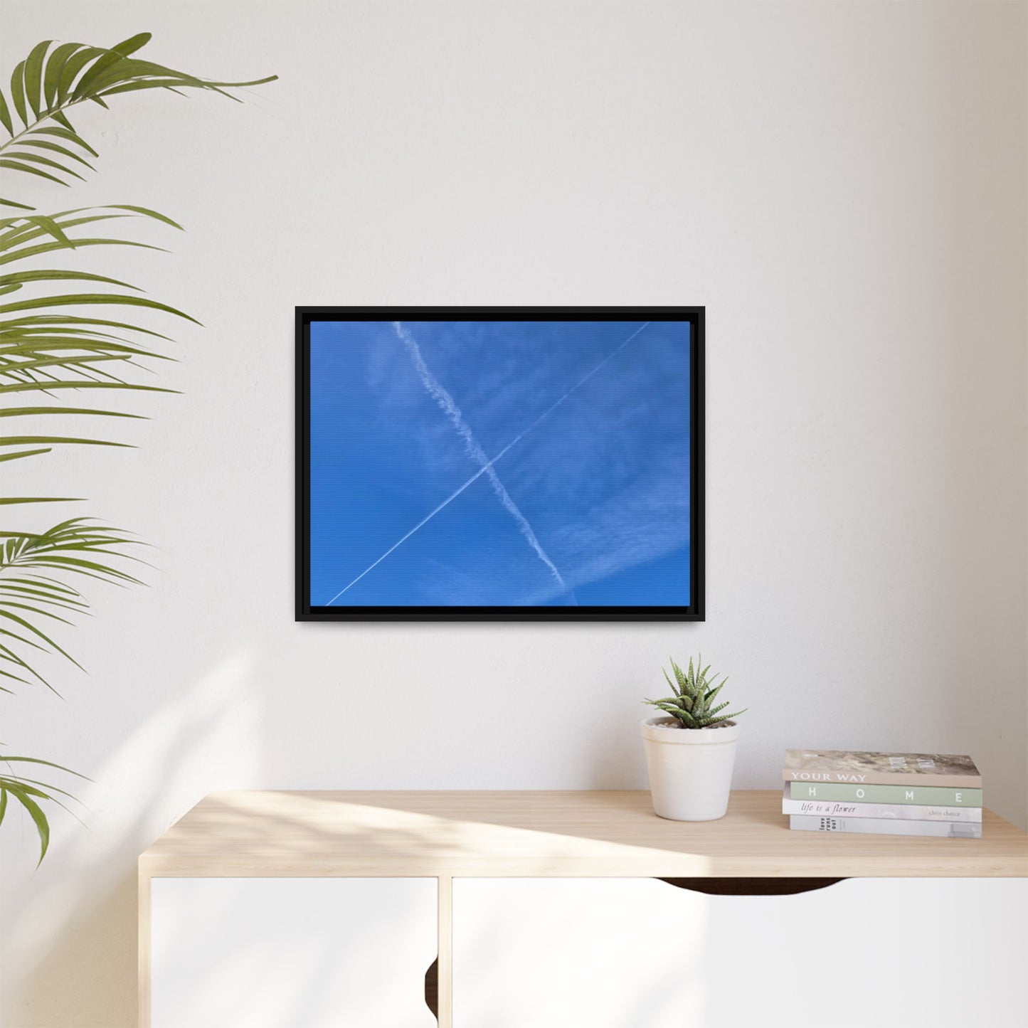 Sky Crossroads - Unique Stretched Canvas Wall Art