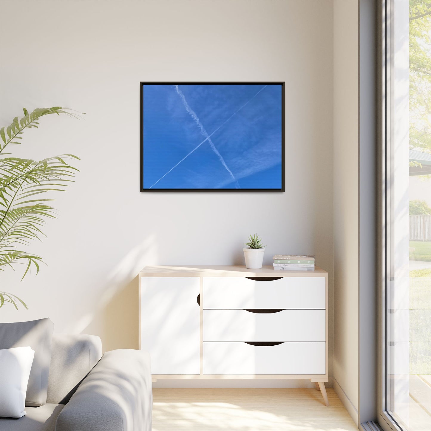 Sky Crossroads - Unique Stretched Canvas Wall Art