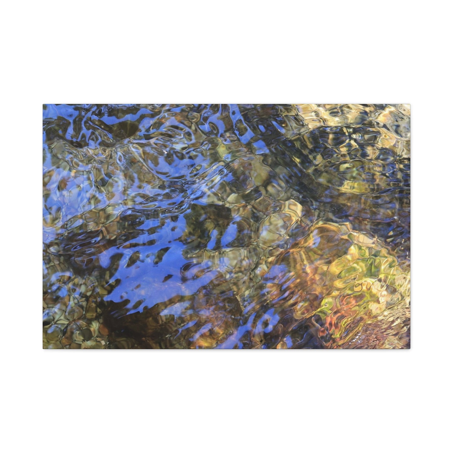 Azure Fragments - Unique Frameless Canvas Wall Art