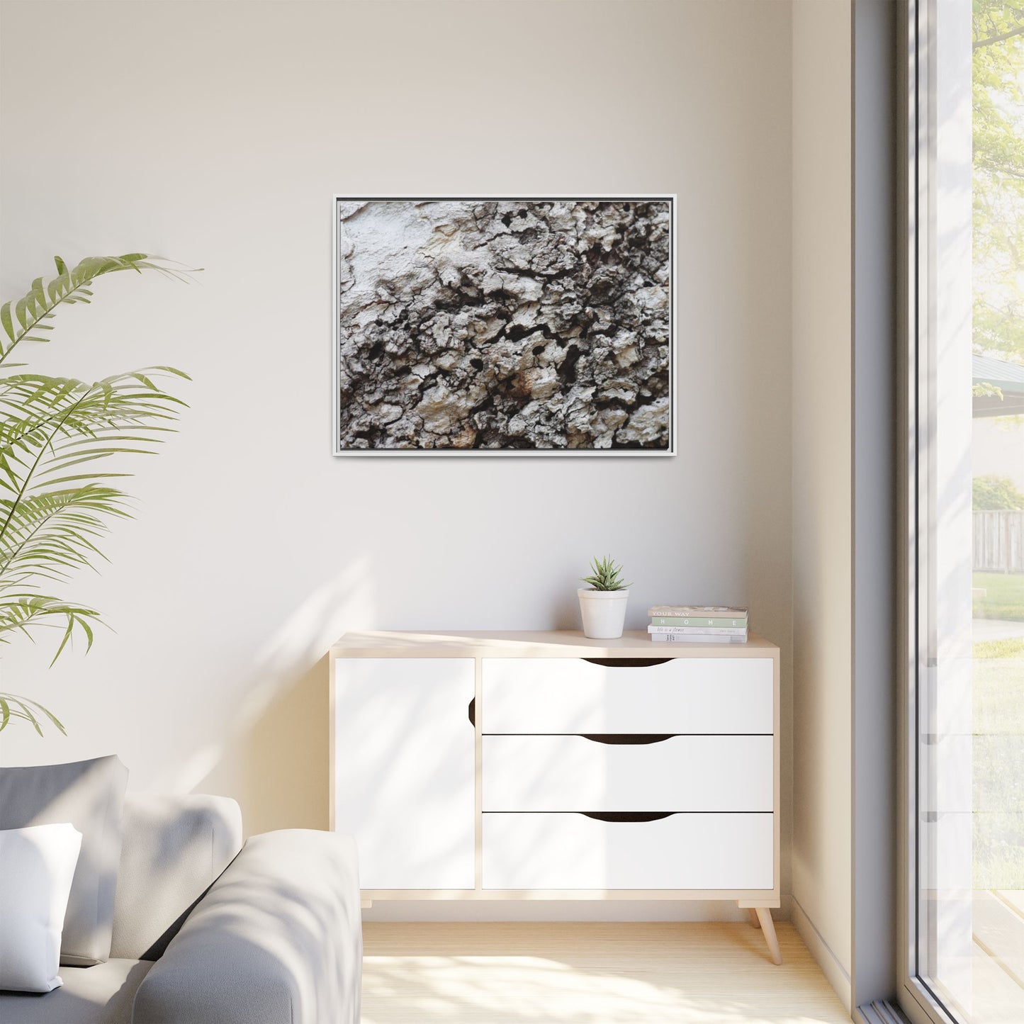Cracked Terrain - Unique Stretched Canvas Wall Art