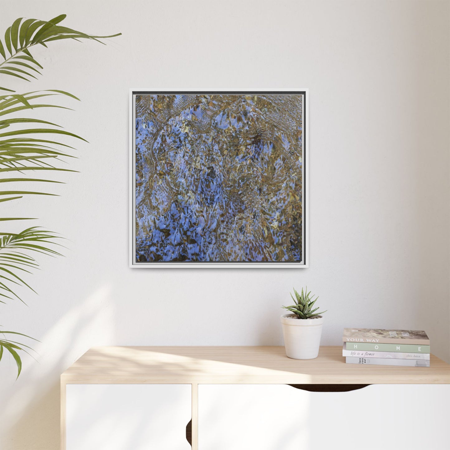 Aquatic Reflections - Unique Stretched Canvas Wall Art