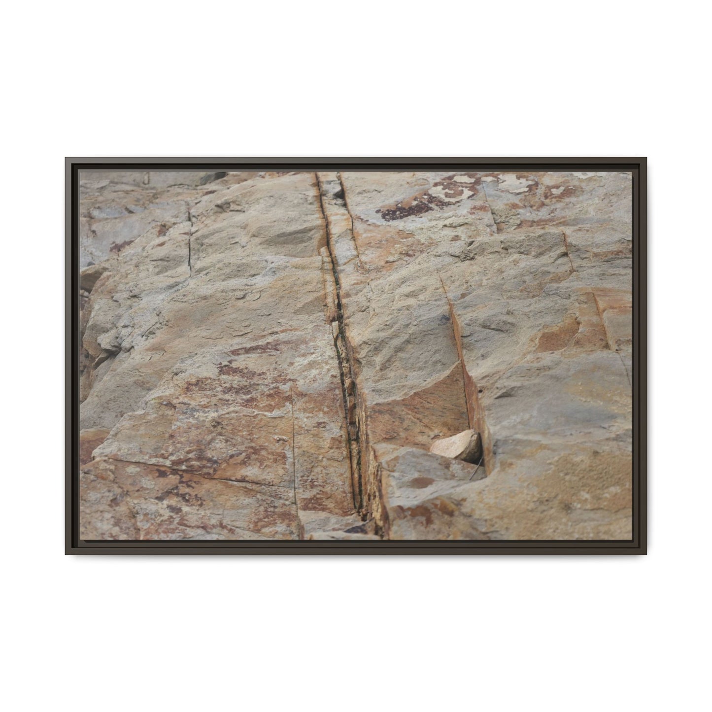 Sedimentary Symphony - Unique Stretched Canvas Wall Art