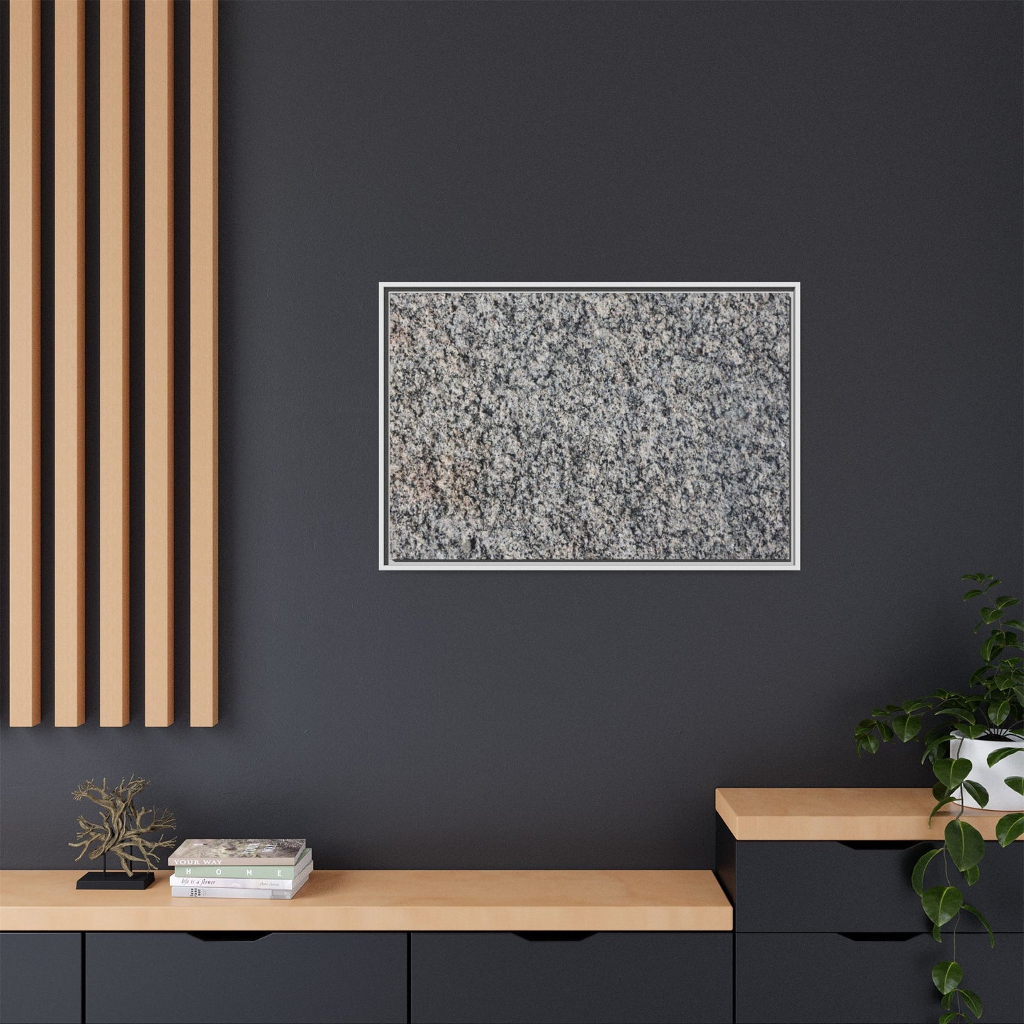 Crystalline Fusion - Unique Stretched Canvas Wall Art