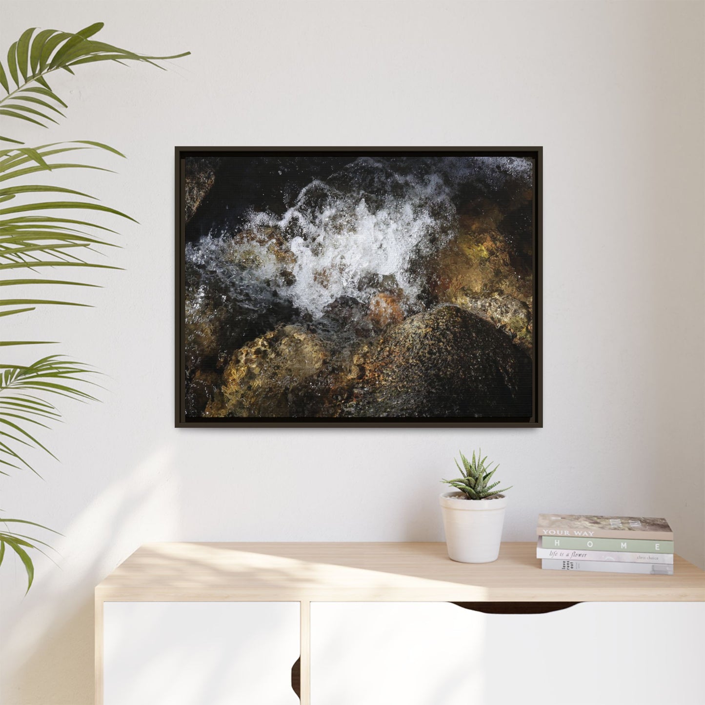 Cascading Momentum - Unique Stretched Canvas Wall Art