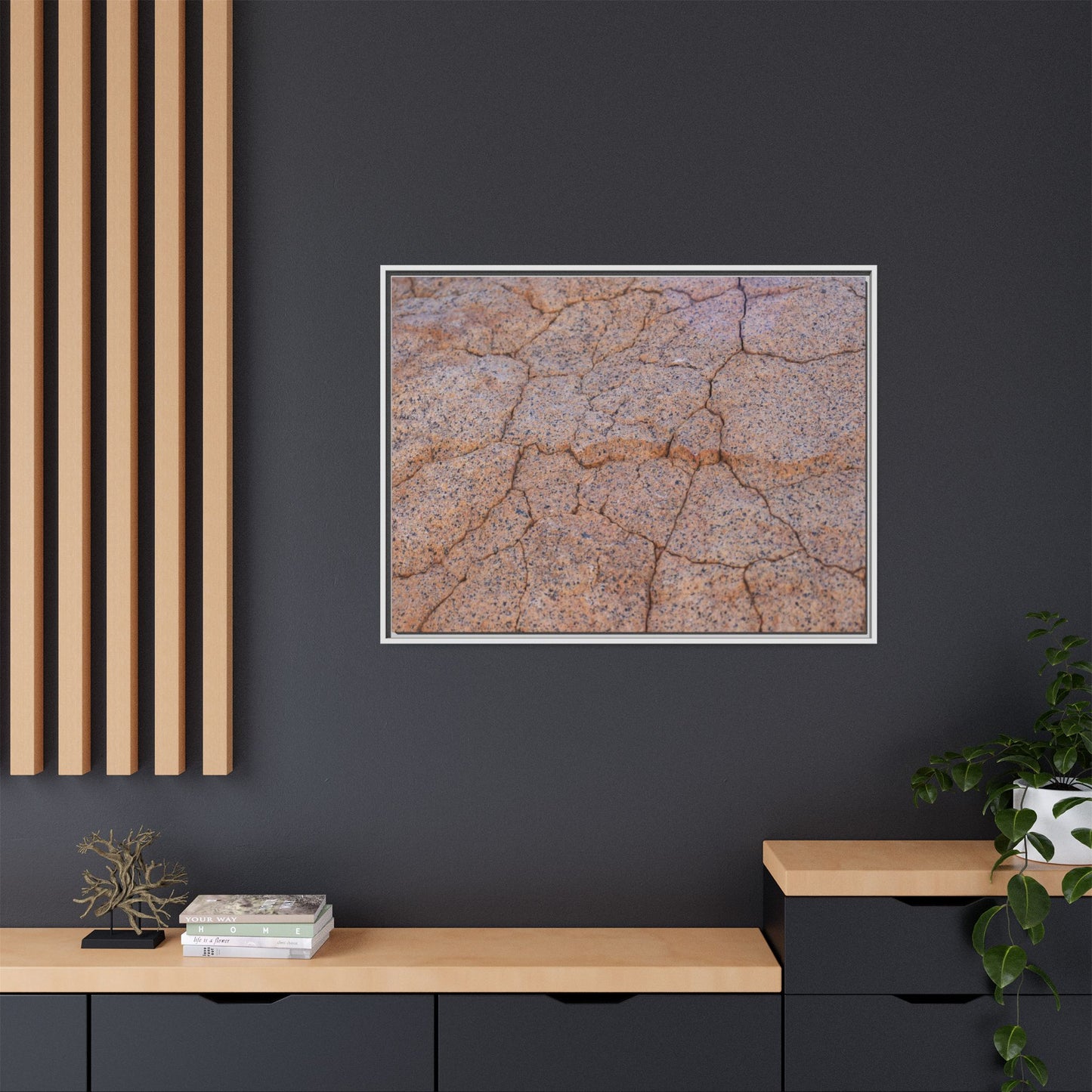Fragmented Earth - Unique Stretched Canvas Wall Art