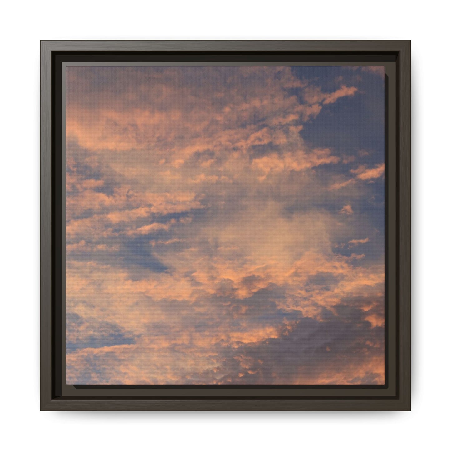 Sunset's Ethereal Canvas - Unique Stretched Canvas Wall Art
