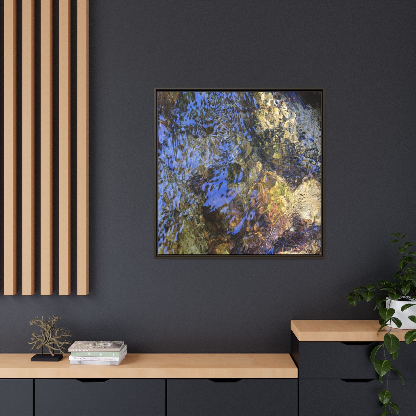 Aquatic Kaleidoscope - Unique Stretched Canvas Wall Art
