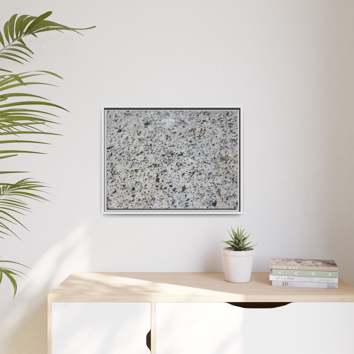Monochrome Mosaic - Unique Stretched Canvas Wall Art