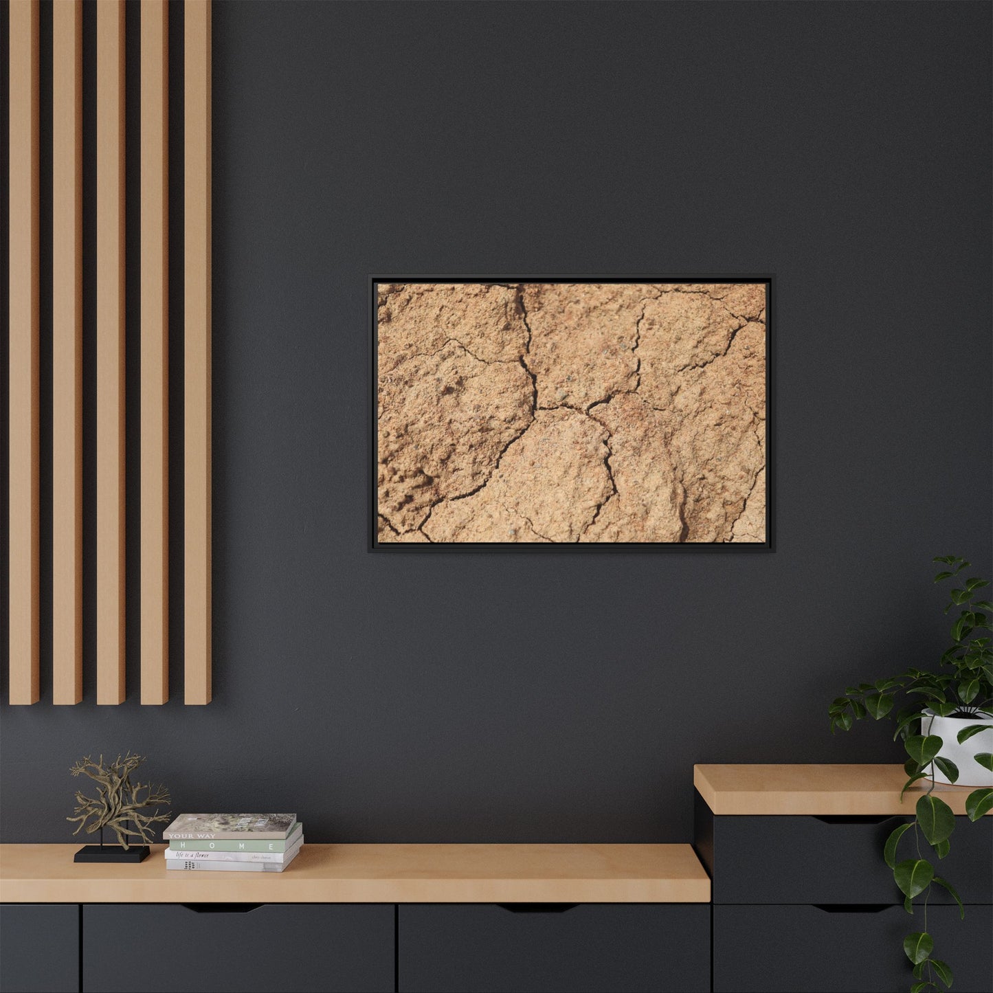 Parched Land - Unique Stretched Canvas Wall Art