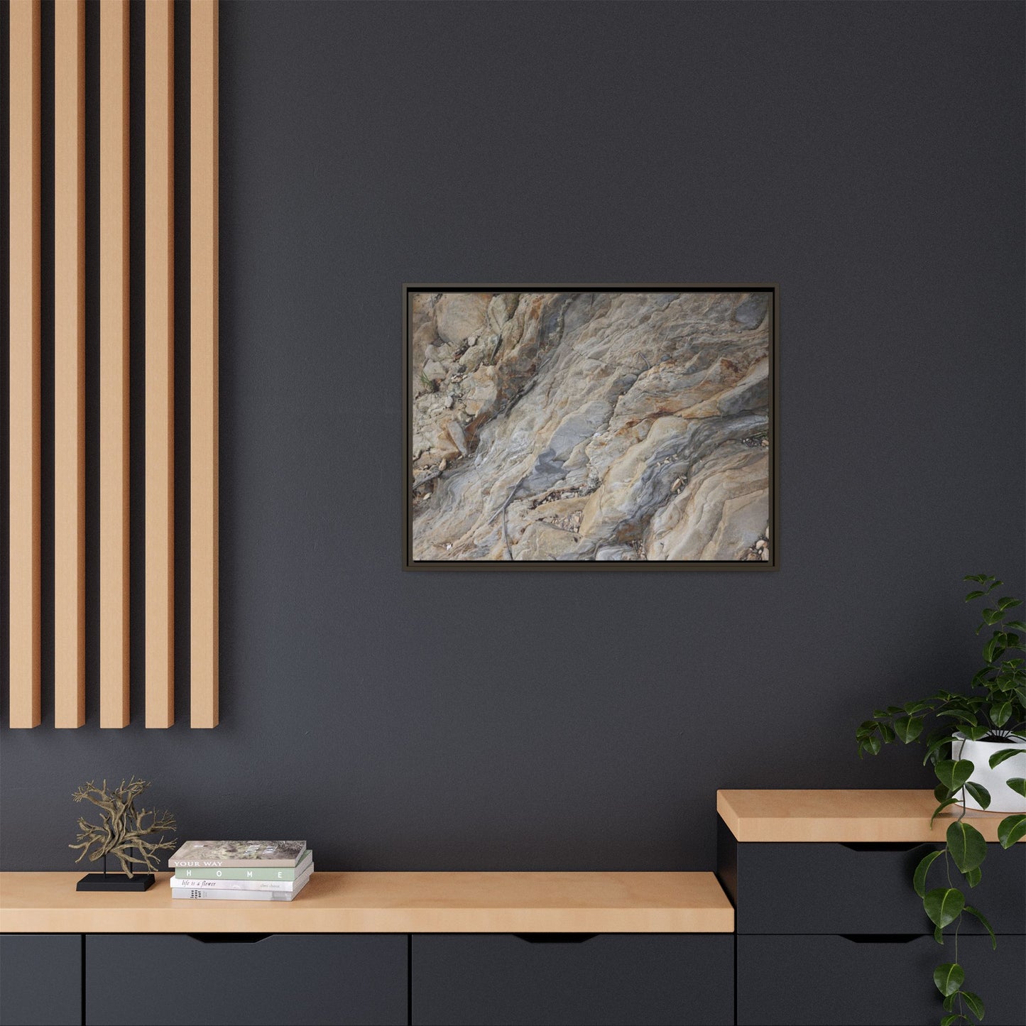 Layers of Earth's History - Unique Stretched Canvas Wall Art
