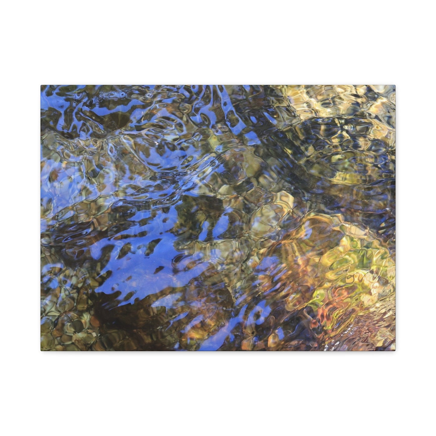 Azure Fragments - Unique Frameless Canvas Wall Art