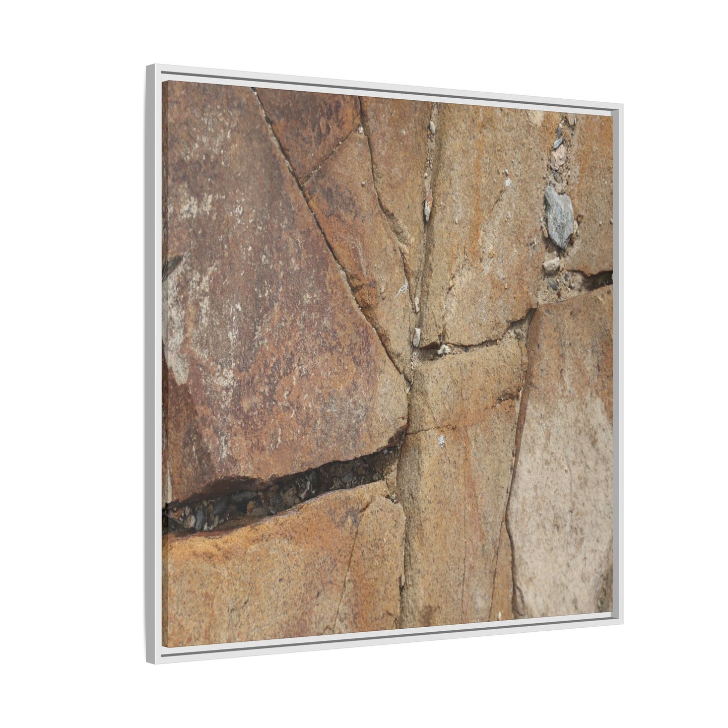 Rusty Crevices - Unique Stretched Canvas Wall Art