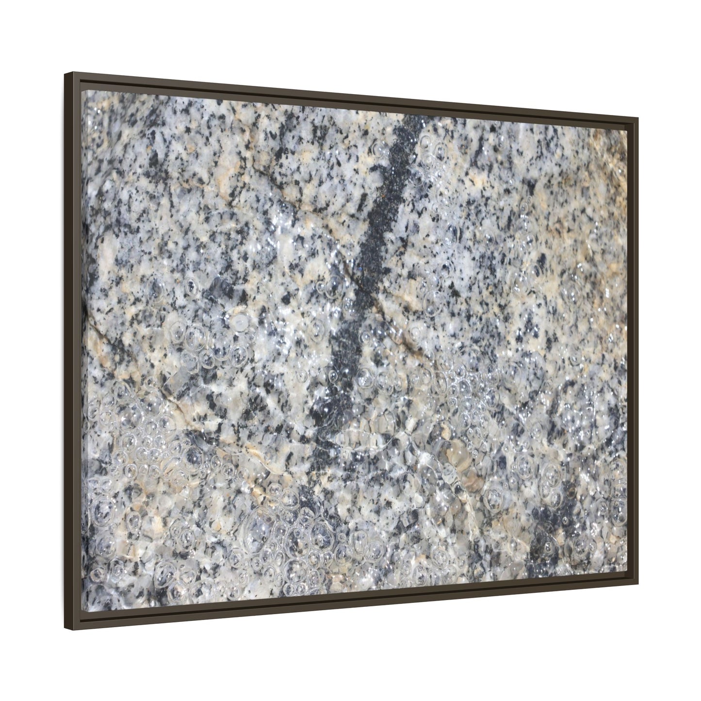 Granite Bubbles - Unique Stretched Canvas Wall Art