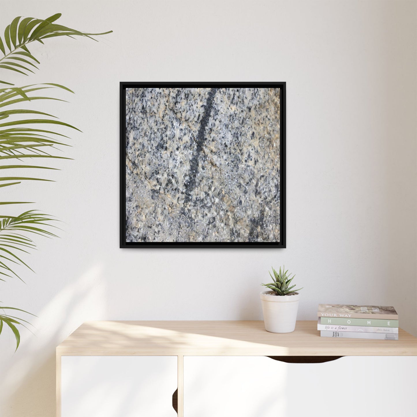 Granite Bubbles - Unique Stretched Canvas Wall Art