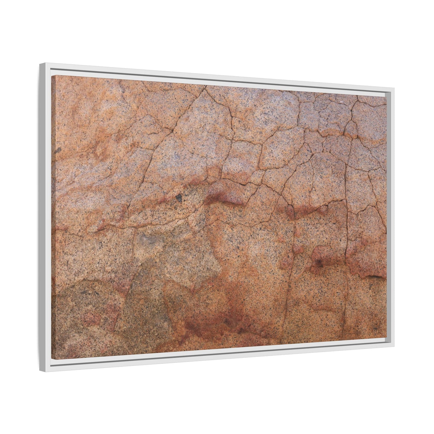 Russet Fissures - Unique Stretched Canvas Wall Art