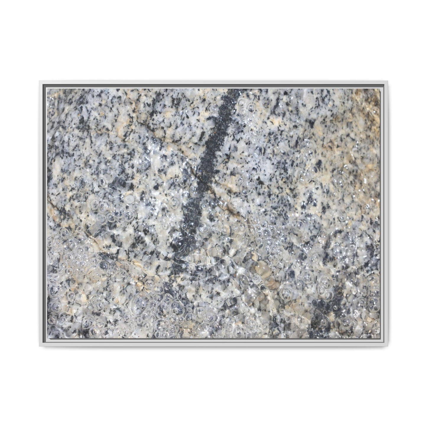 Granite Bubbles - Unique Stretched Canvas Wall Art