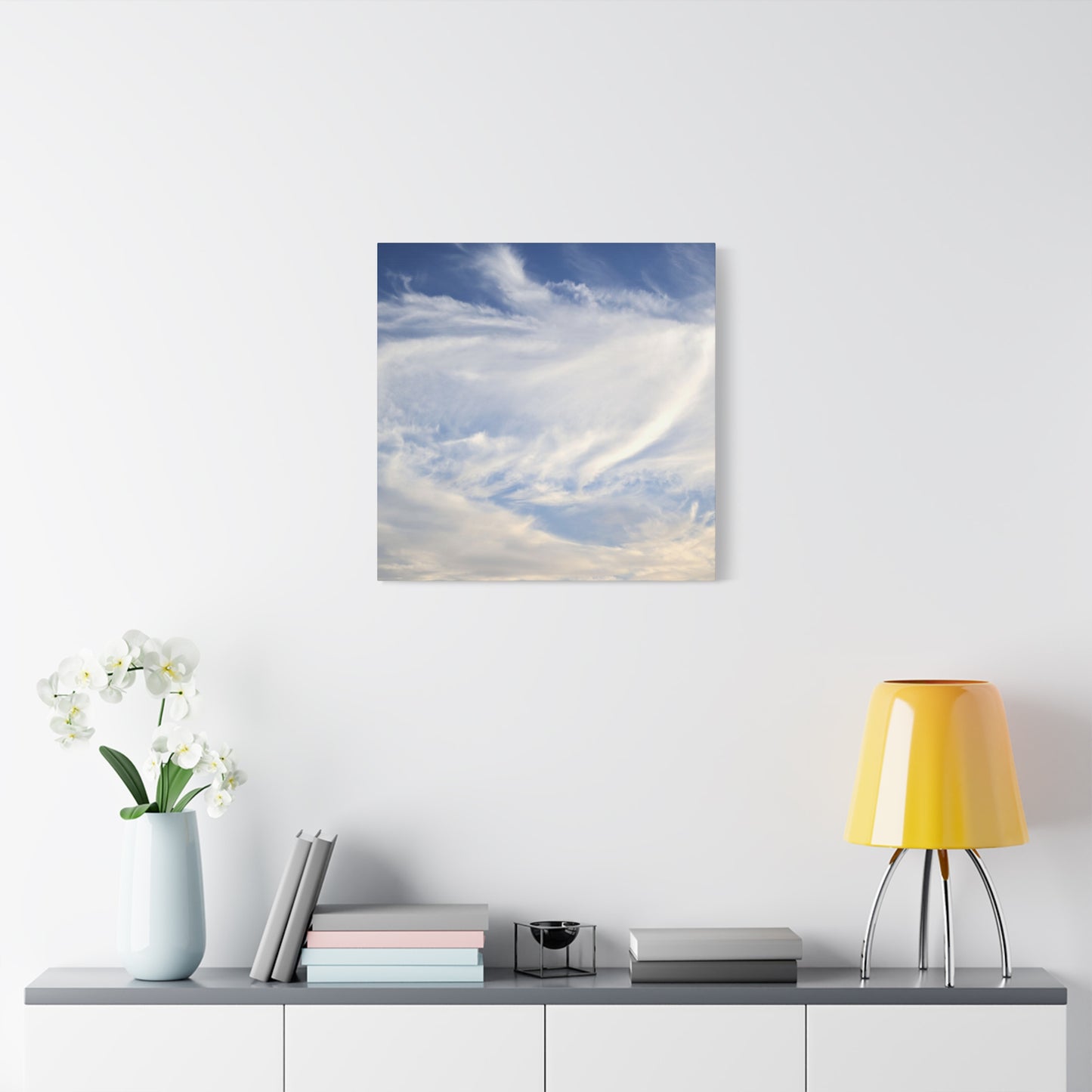 Whispers of Celestial Breath - Unique Frameless Canvas Wall Art