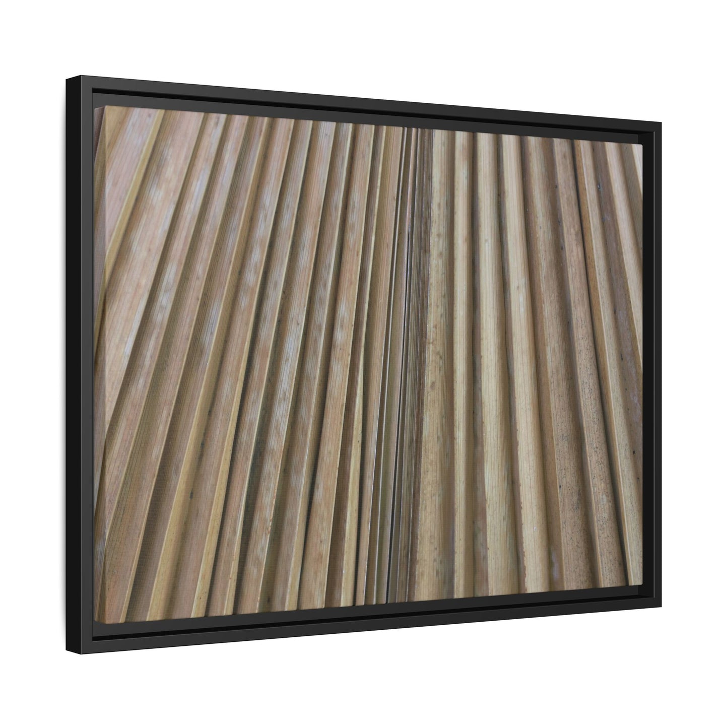 Wooden Whispers - Unique Stretched Canvas Wall Art