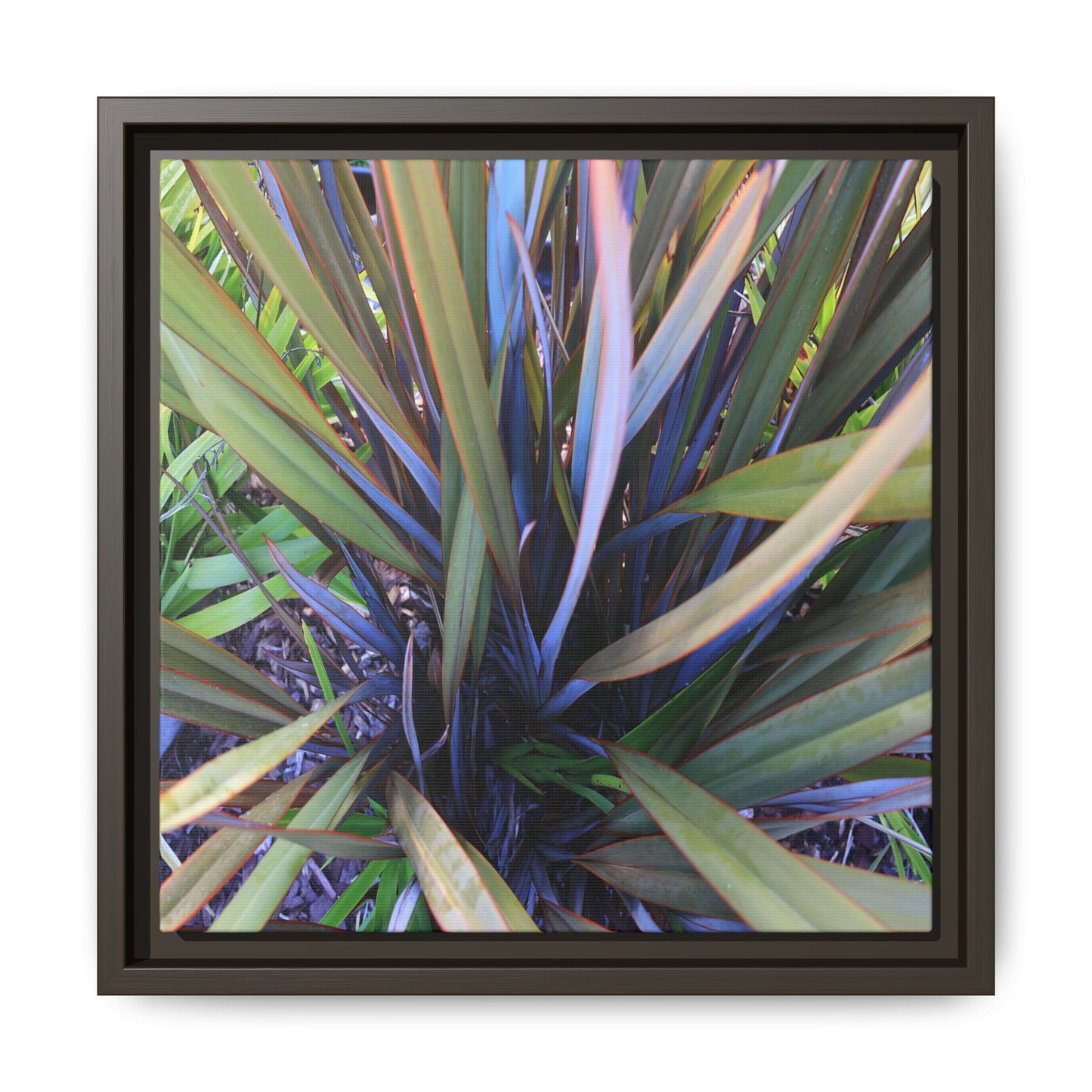 Radiant Leaves - Unique Stretched Canvas Wall Art