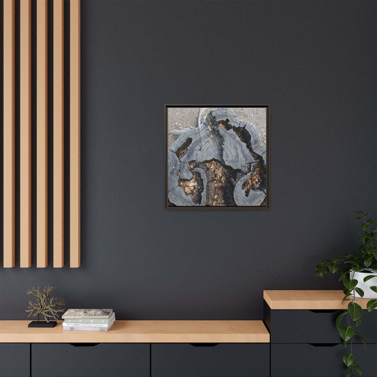 Time's Fractal Memory - Unique Stretched Canvas Wall Art