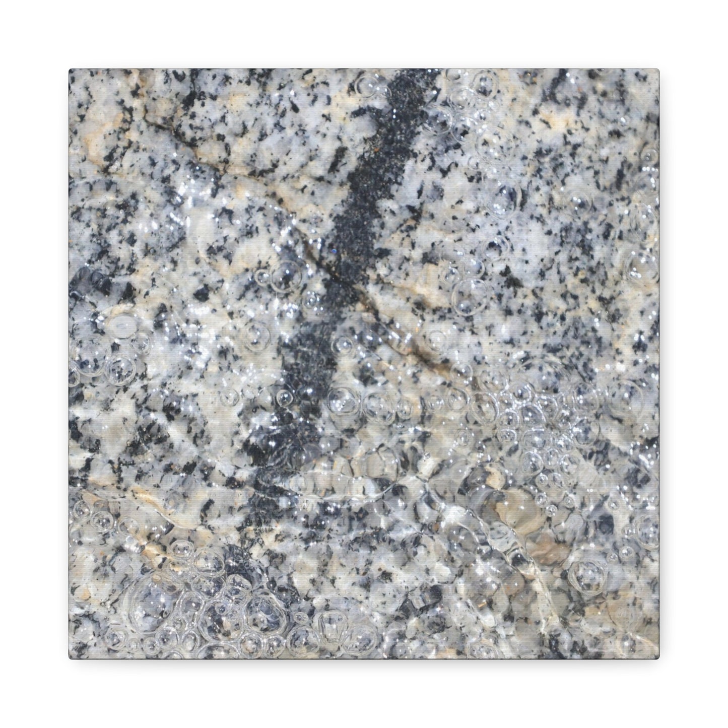 Crystalline Bubbles - Unique Frameless Canvas Wall Art