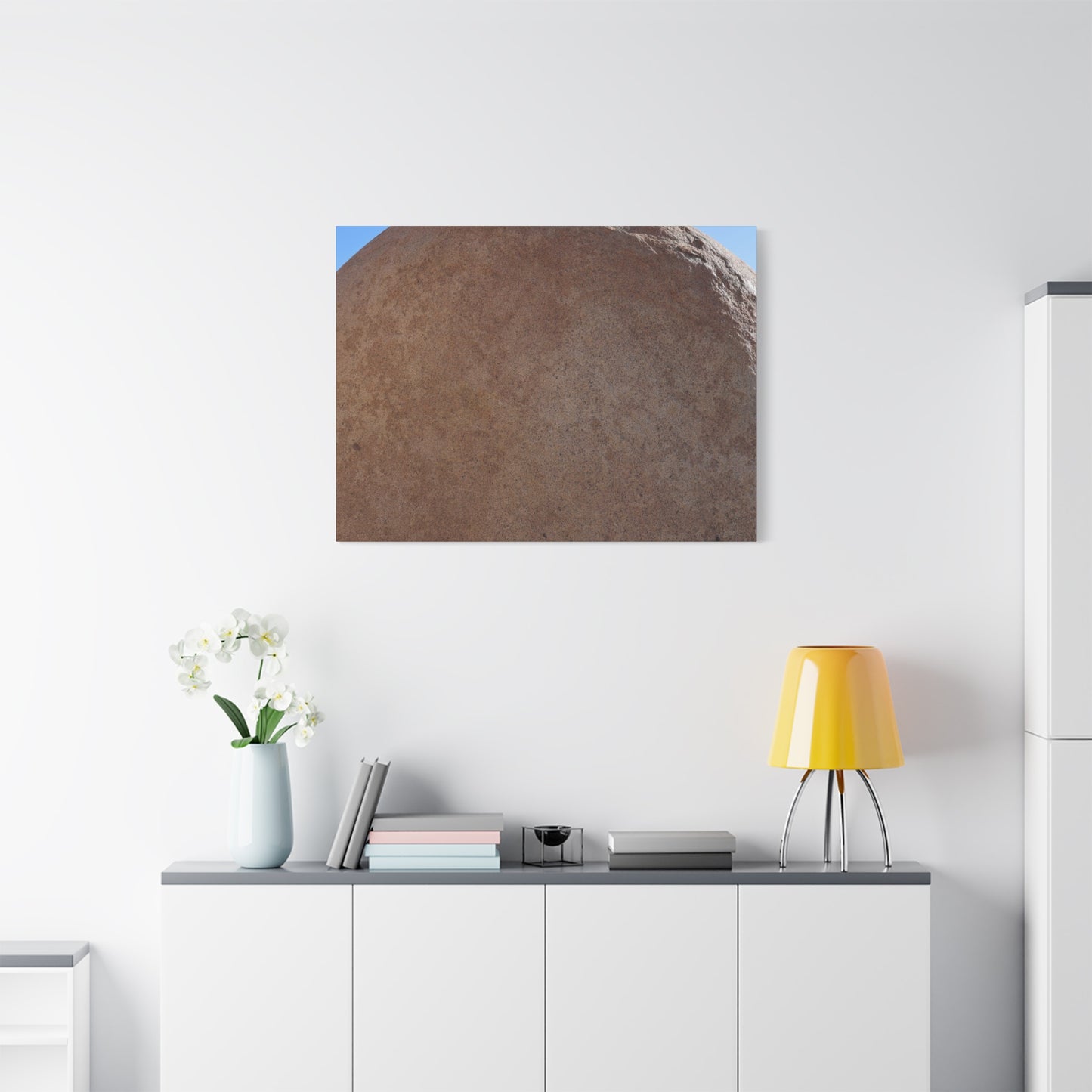 Stone Sphere of Silence - Unique Frameless Canvas Wall Art