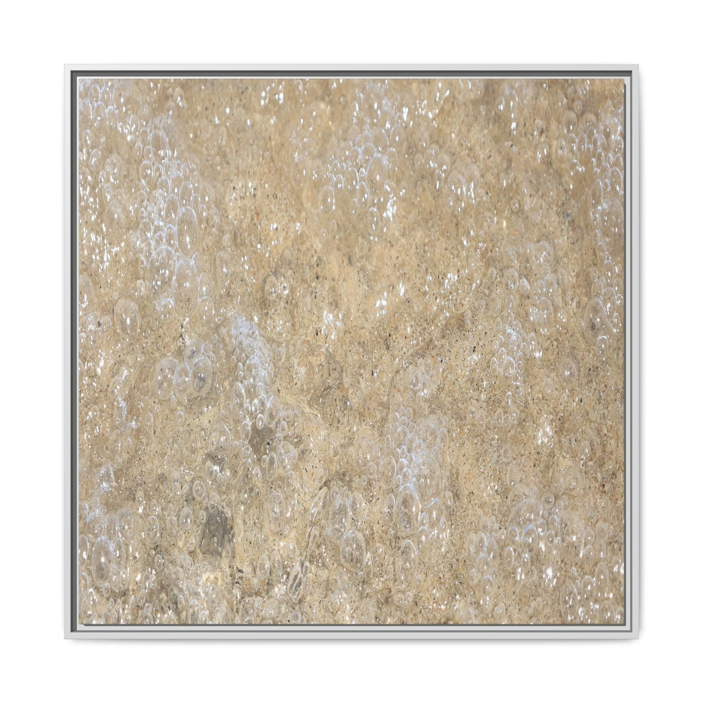 Bubbling Sand - Unique Stretched Canvas Wall Art