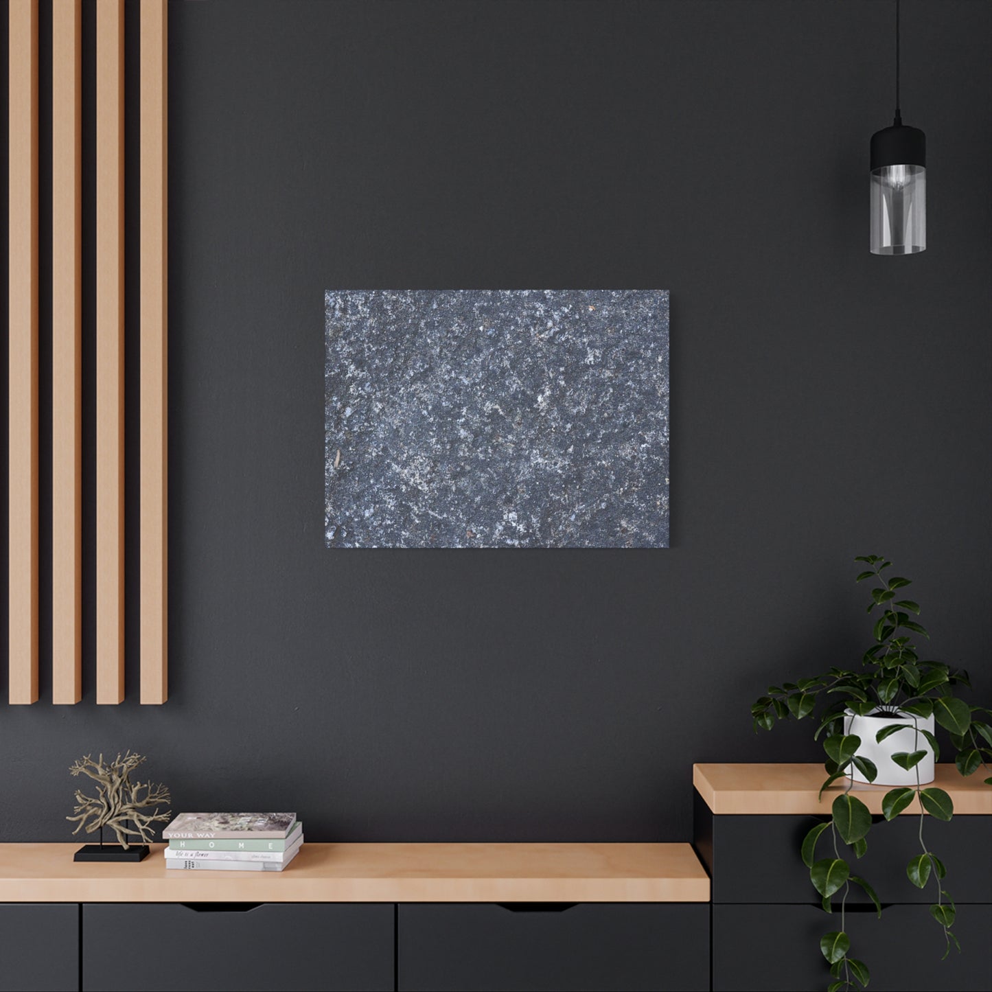 Frozen Whispers of Stone - Unique Frameless Canvas Wall Art