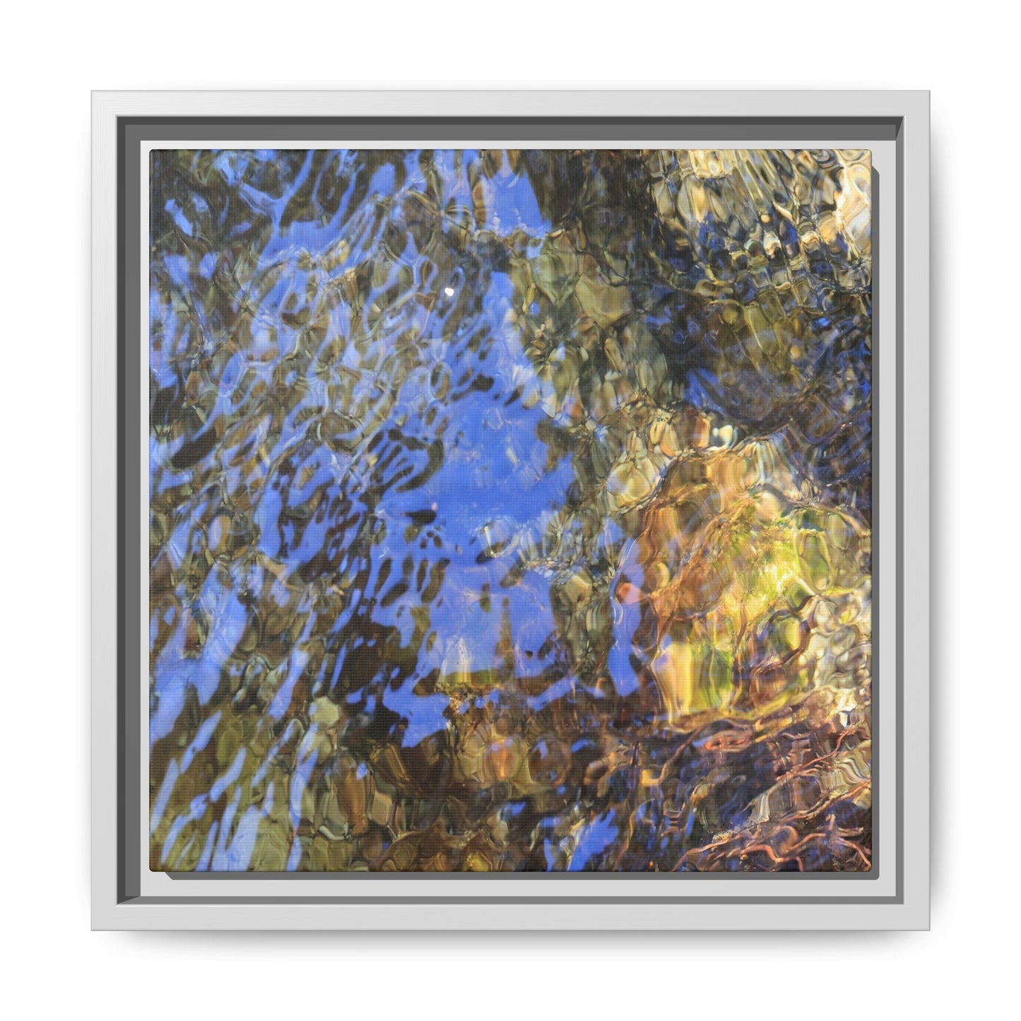Watery Kaleidoscope - Unique Stretched Canvas Wall Art