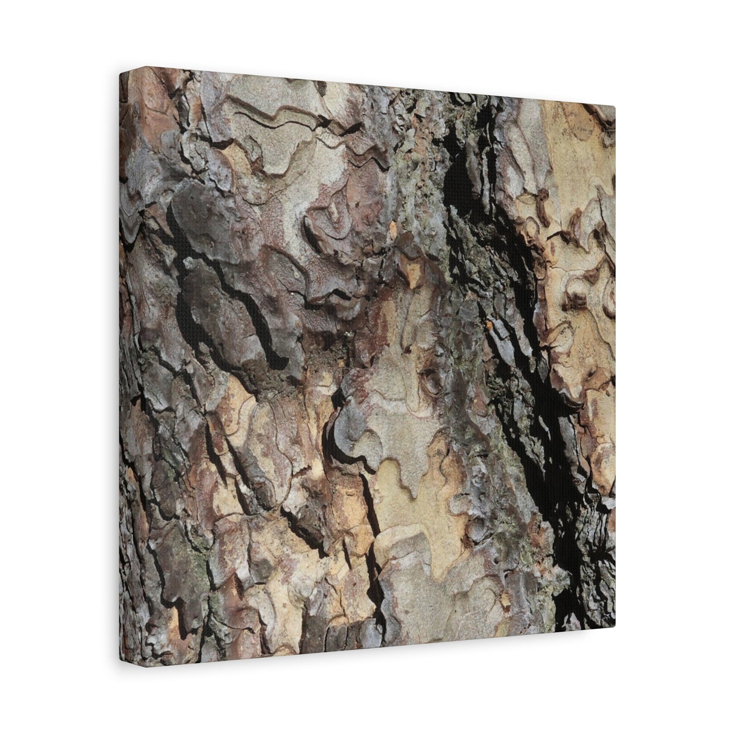 Wooden Labyrinth - Unique Frameless Canvas Wall Art