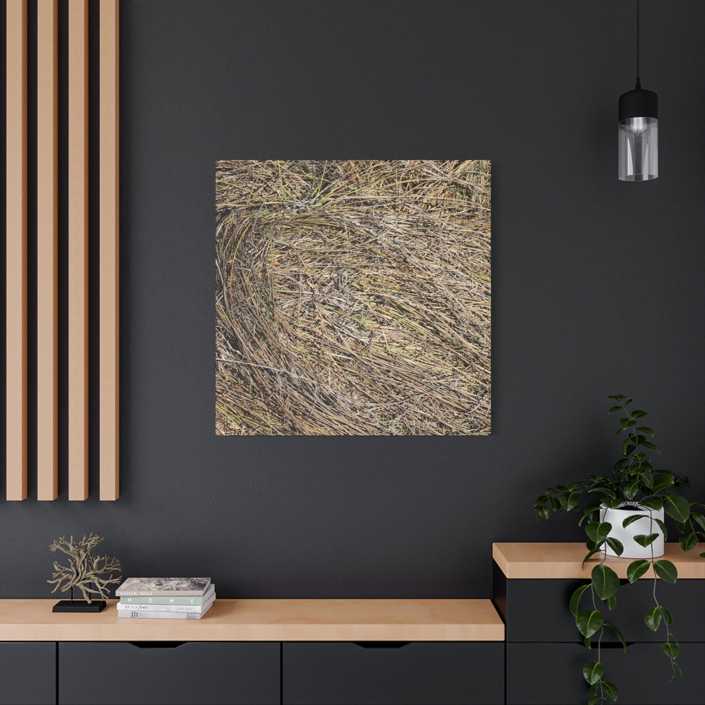 Tangled Hay - Unique Stretched Canvas Wall Art - Art By Earth