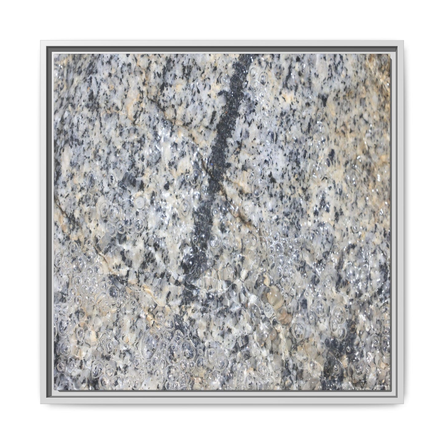 Granite Bubbles - Unique Stretched Canvas Wall Art