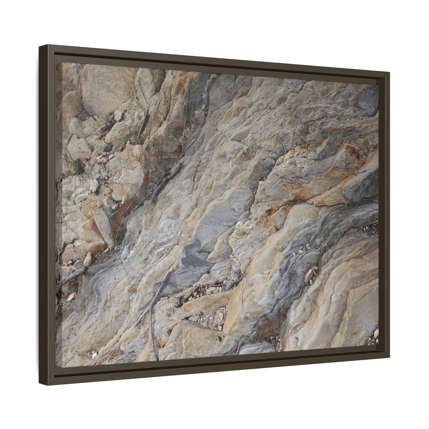 Layers of Earth's History - Unique Stretched Canvas Wall Art