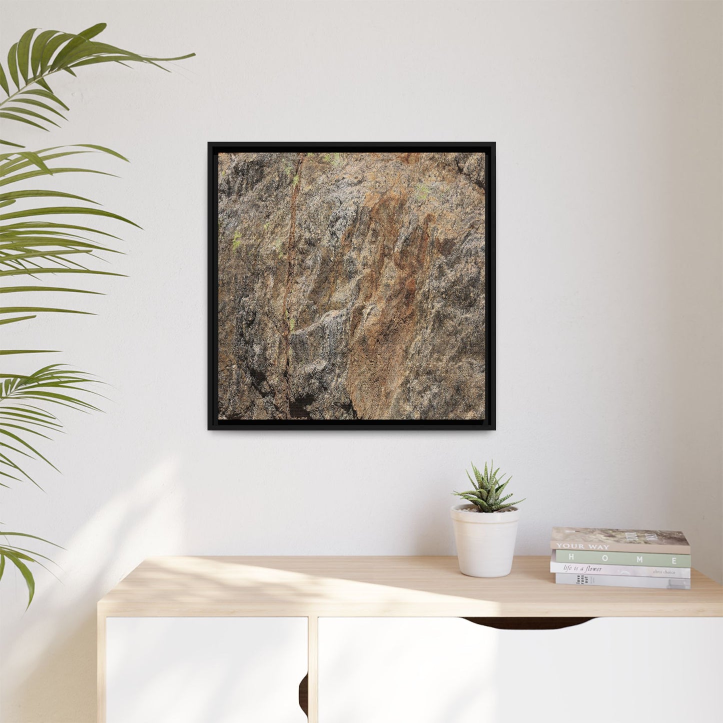 Weathered Rock Formation - Unique Stretched Canvas Wall Art