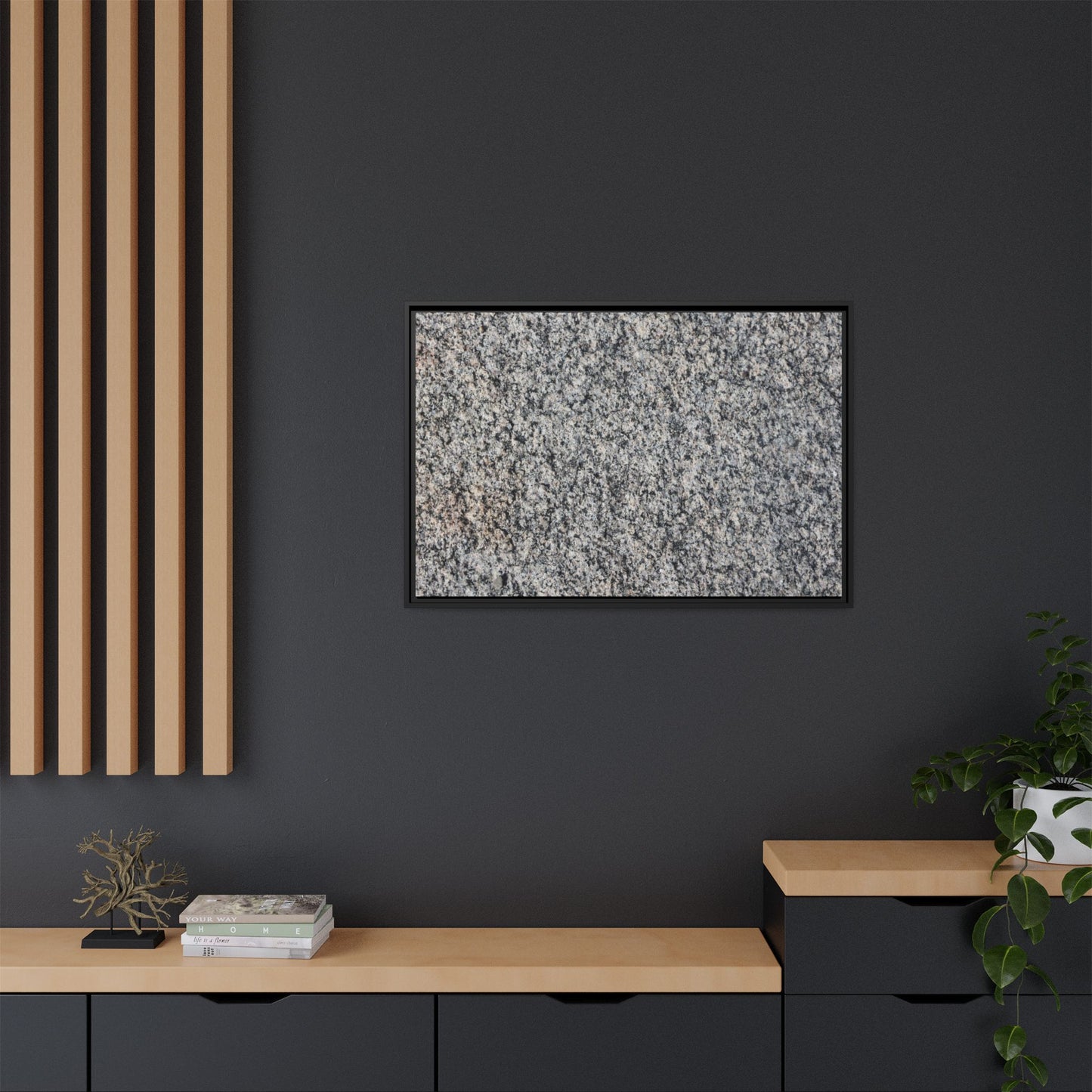 Crystalline Fusion - Unique Stretched Canvas Wall Art